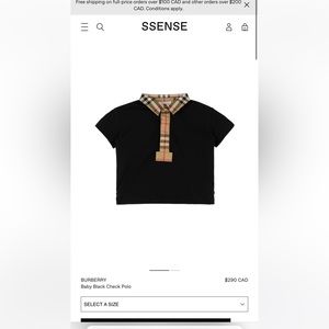 Burberry Baby Boy Polo T-Shirt